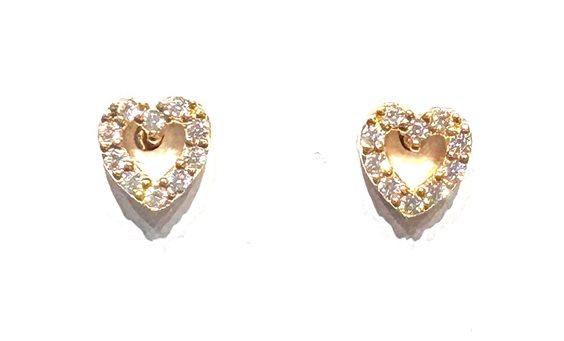 Ohrringe CP gioielli Dame 9K in Gelbgold Cubic Zirconia 9K CUORI ZIRC CP UQ/N 1.00 G - 9K CUORI ZIRC CP UQ/N 1.00 G